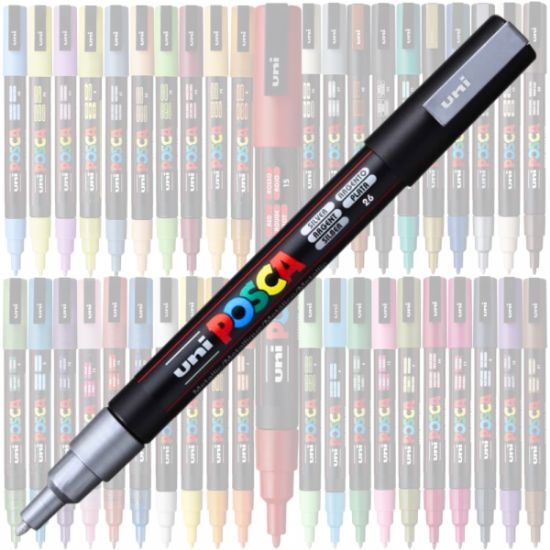 Poza cu Marker UNI Posca PC-3M, varf rotund, 0.9-1.3mm