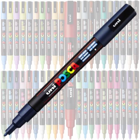 Poza cu Marker UNI Posca PC-3M, varf rotund, 0.9-1.3mm