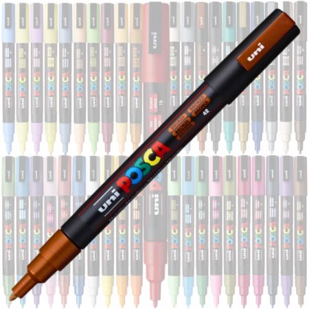 Poza cu Marker UNI Posca PC-3M, varf rotund, 0.9-1.3mm