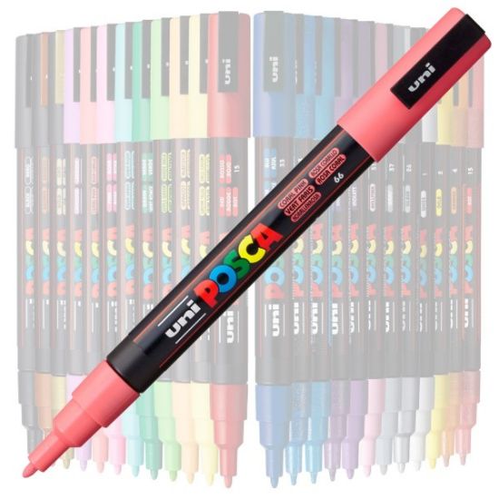 Poza cu Marker UNI Posca PC-3M, varf rotund, 0.9-1.3mm