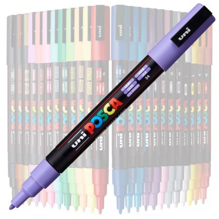 Poza cu Marker UNI Posca PC-3M, varf rotund, 0.9-1.3mm