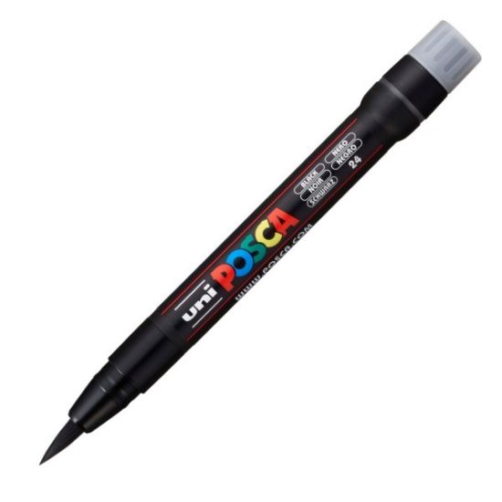 Poza cu Marker UNI Posca Brush PCF-350, varf pensula, 1.0-10.0mm