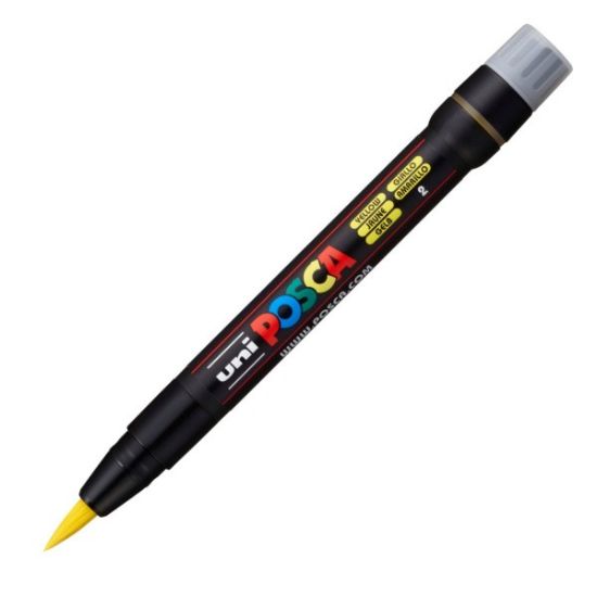 Poza cu Marker UNI Posca Brush PCF-350, varf pensula, 1.0-10.0mm