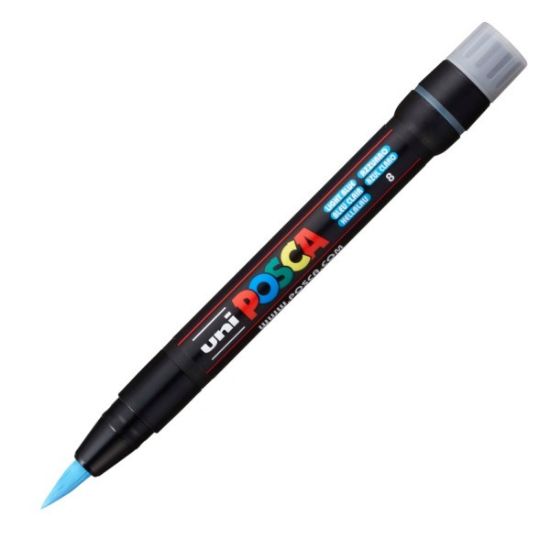 Poza cu Marker UNI Posca Brush PCF-350, varf pensula, 1.0-10.0mm