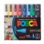 Poza cu Marker UNI Posca PC-3M, varf rotund, 0.9-1.3mm, set  4 culori