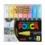 Poza cu Marker UNI Posca PC-1M, varf rotund, 0.7mm, set 8 culori pastel