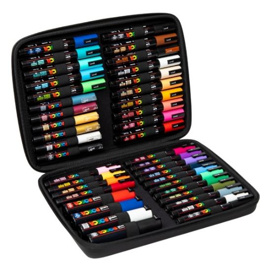 Poza cu Mapa UNI Posca Fine Art, echipata cu 40 markere, 31x22x5cm