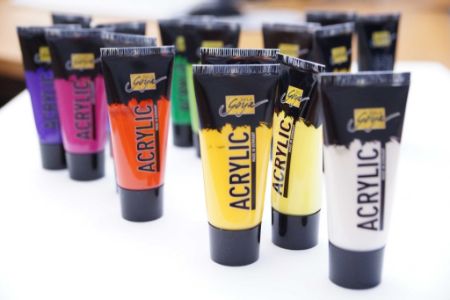 Poza cu Vopsea acrilica Solo Goya, set 16 buc x 20 ml