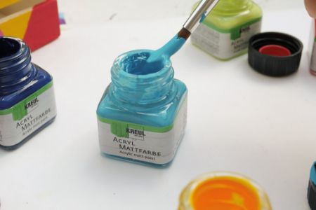 Poza cu Vopsea acrilica mata Color Living Kreul, set 6 buc x 20 ml