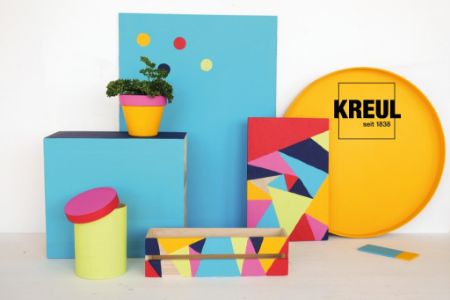 Poza cu Vopsea acrilica mata Color Living Kreul, set 6 buc x 20 ml