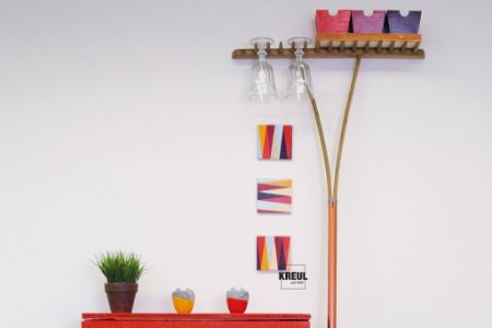 Poza cu Vopsea acrilica glossy Basic Kreul, set 6 buc x 20 ml