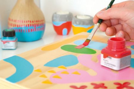 Poza cu Vopsea acrilica glossy Color Living Kreul, set 6 buc x 20 ml