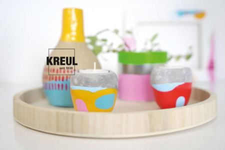 Poza cu Vopsea acrilica glossy Color Living Kreul, set 6 buc x 20 ml