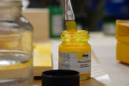 Poza cu Vopsea acrilica pentru lemn Basic Kreul, set 6 x 20 ml