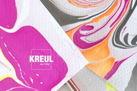 Poza cu Magic Marble Marbling Love Neon! Kreul, set 6 buc x 20 ml