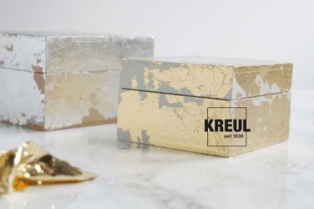 Poza cu Deco-set Leaf Metal Golden Elegance Kreul