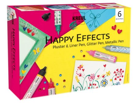 Poza cu Culori decorative Happy Effects Kreul, set 6 x 29 ml