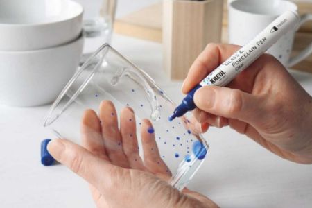 Poza cu Markere pentru sticlă și porțelan Clear Kreul, 4 buc./set