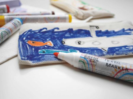 Poza cu Marker pentru textile Junior Kreul, 12 buc/set