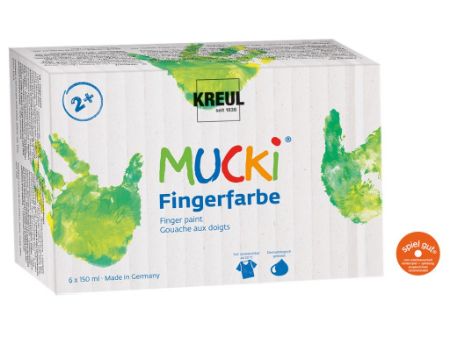 Poza cu Finger Paint Mucki, set 6 x 150 ml
