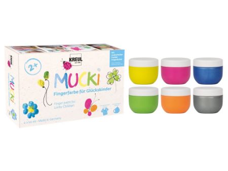 Poza cu Finger Paint Children of Fortune Mucki, set 6 x 50 ml