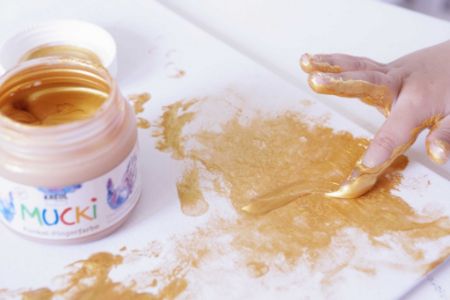 Poza cu Finger Paint Gleaming Mucki, set 4 x 150 ml