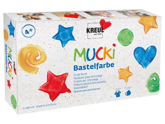 Poza cu Craft Paint Mucki, set 6 x 80 ml