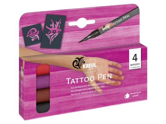 Poza cu Markere pentru tatuaje temporare Set Tribals Kreul