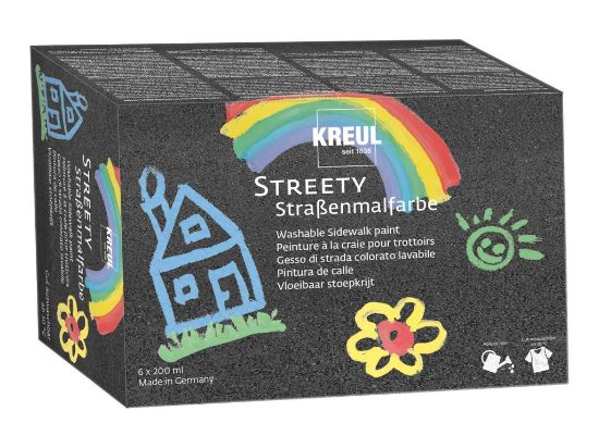 Poza cu Vopsea Streety Sidewalk Kreul, set 6 x 200 ml