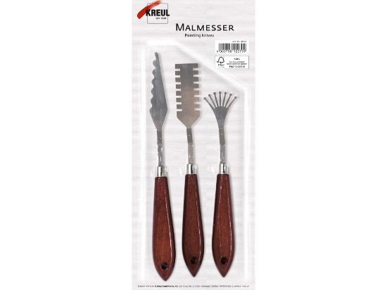 Poza cu Cuțite de paletă cu model Kreul, set 3 buc