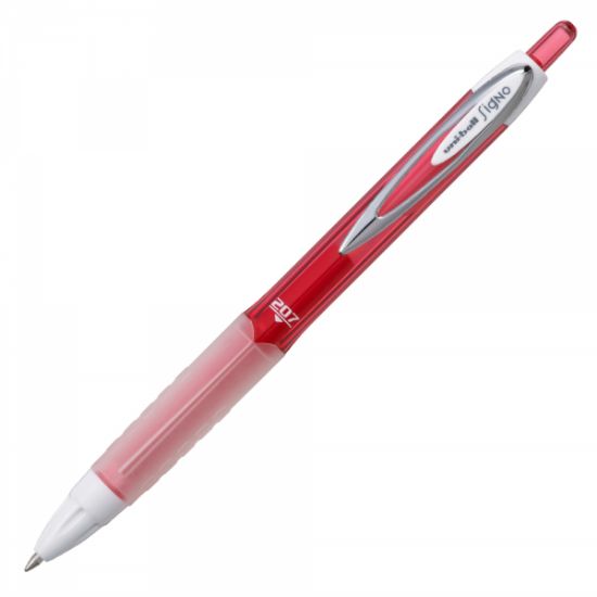 Poza cu Pix cu gel Uni-ball Signo Fashion UMN-207F, 0.7mm, cu mecanism, corp in culoarea scrisului, grip cauciucat