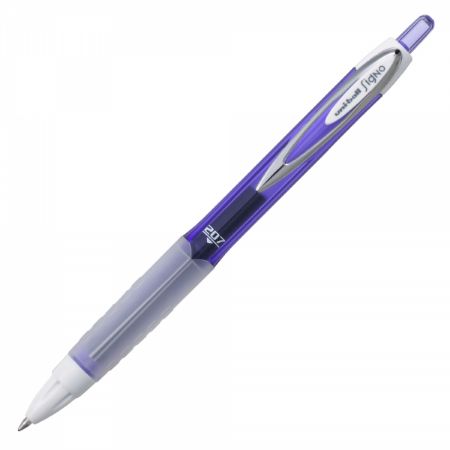 Poza cu Pix cu gel Uni-ball Signo Fashion UMN-207F, 0.7mm, cu mecanism, corp in culoarea scrisului, grip cauciucat