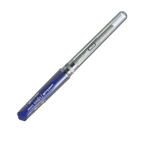Poza cu Pix cu gel Uni-ball Signo Broad UM-153, 0.7mm, cu capac, corp transparent, grip cauciucat
