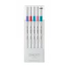 Poza cu Fineliner UNI EMOTT PEM-SY, 0.4mm, NO.5, set 5 culori pastel