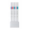 Poza cu Fineliner UNI EMOTT PEM-SY, 0.4mm, NO.5, set 5 culori pastel
