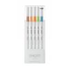 Poza cu Fineliner UNI EMOTT PEM-SY, 0.4mm, NO.6, set 5 culori pastel