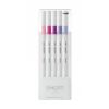 Poza cu Fineliner UNI EMOTT PEM-SY, 0.4mm, NO.7, set 5 culori pastel