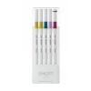 Poza cu Fineliner UNI EMOTT PEM-SY, 0.4mm, NO.8, set 5 culori pastel