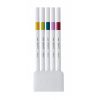 Poza cu Fineliner UNI EMOTT PEM-SY, 0.4mm, NO.8, set 5 culori pastel