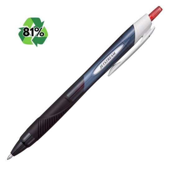 Poza cu Pix Jetstream Uni-ball SXN-150E, 1.0mm, cu mecanism, grip cauciucat, 81% din materiale reciclate