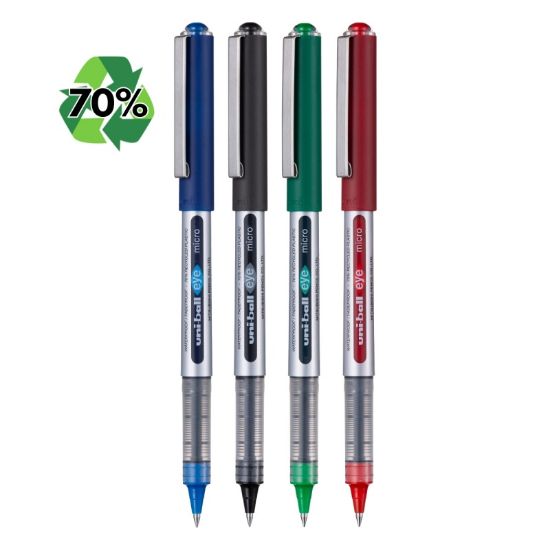 Poza cu Roller Uni-ball Eye Micro UB-150E, 0.5mm, cu capac, 70% din materiale reciclate