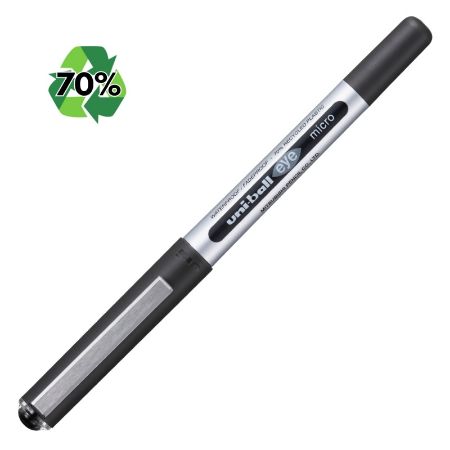 Poza cu Roller Uni-ball Eye Micro UB-150E, 0.5mm, cu capac, 70% din materiale reciclate