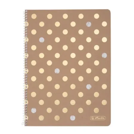 Poza cu CAIET A4 80 FILE CU SPIRALA PATRATELE PURE GLAM