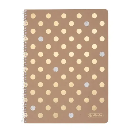Poza cu CAIET A4 80 FILE CU SPIRALA PATRATELE PURE GLAM