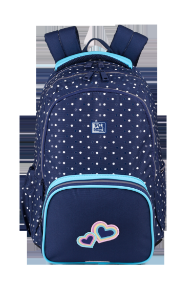 Poza cu RUCSAC OXFORD DOTS 3 COMPARTIMENTE 44X29X22CM ROZ