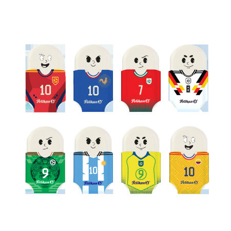 Poza cu RADIERA SQUEEZY SPORTS MOTIVE ASORTATE FOTBAL DISPLAY