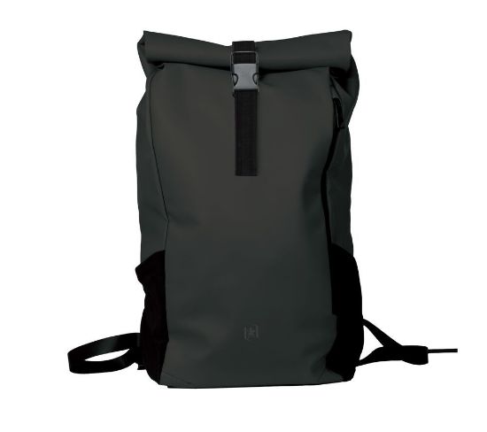Poza cu RUCSAC OXFORD IDENTITY OFF ROAD ROLLTOP 10 COMPARTIMENTE 48X32X10CM NEGRU