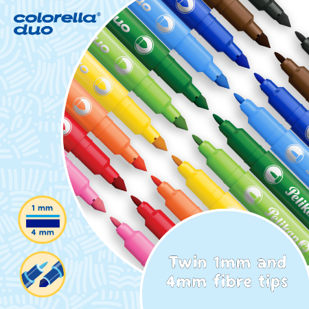 Poza cu CARIOCA COLORELLA DUO C407 SET10 BLISTER