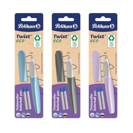 Poza cu ROLLER TWIST ECO +2 REZERVE DIVERSE CULORI BLISTER