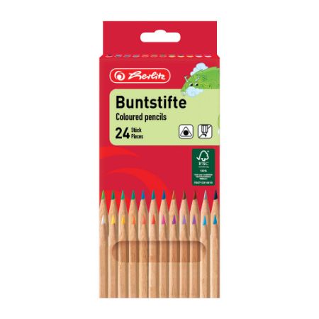 Poza cu CREIOANE COLORATE HEXAGONALE NATUR SET24
